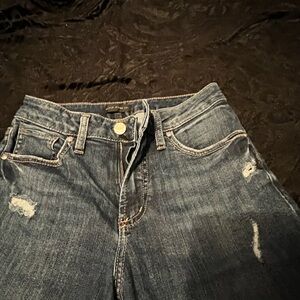Silver Jeans Women's Blue Distressed Jeans
